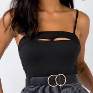 Princess Polly Maddox Bodysuit Black